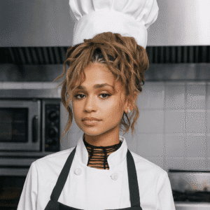 Tyla cooks
