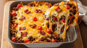 Ultimate Bacon Cheeseburger Casserole Recipe | by Tyla Ultimate Bacon Cheeseburger Casserole Recipe | by Tyla