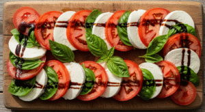 Easy Caprese Salad with Balsamic Glaze | Ready in 10 Minutes Easy Caprese Salad with Balsamic Glaze | Ready in 10 Minutes