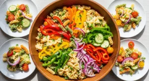 Easy Rainbow Pasta Salad Recipe | Best Cold Salad by Tyla