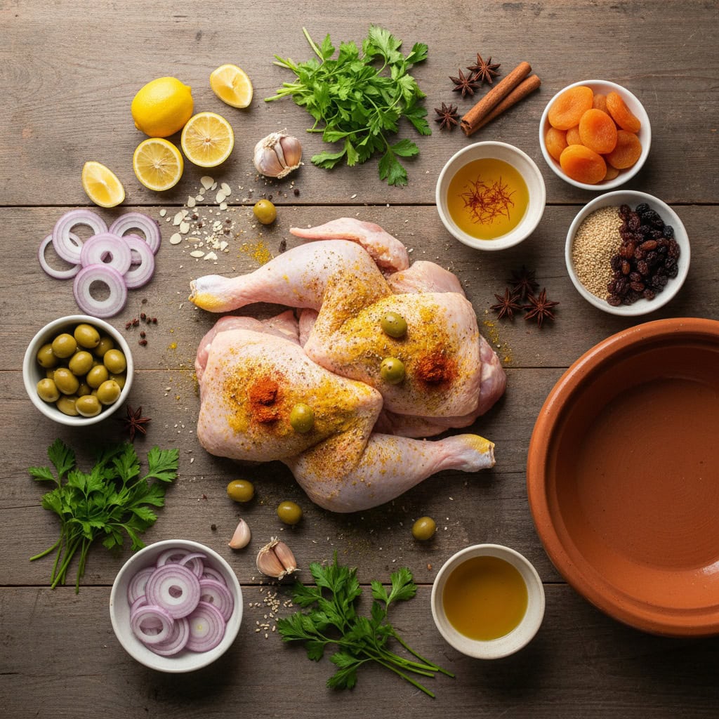 easy moroccan chicken tagine ingredients
