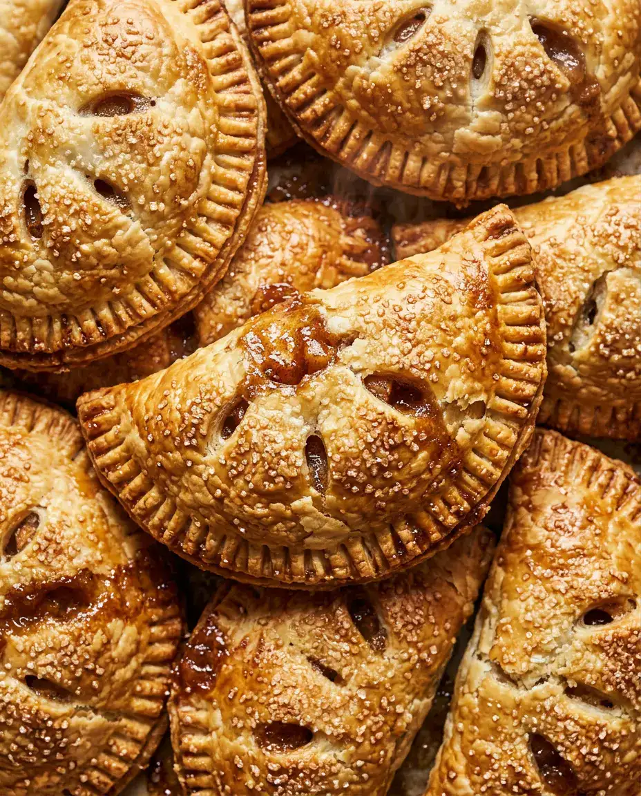 Apple Empanadas With Cinnamon Filling — Oven Baked Freshly baked apple empanadas with flaky golden crust and glossy cinnamon apple filling