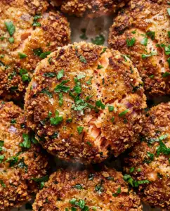 Baked Salmon Patties With Crispy Golden Edges Baked Salmon Patties With Crispy Golden Edges