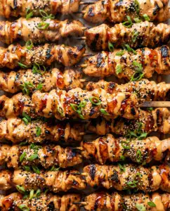 Bang Bang Chicken Skewers With Creamy Spicy Sauce Bang Bang Chicken Skewers With Creamy Spicy Sauce