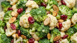 Broccoli Cauliflower Salad Recipe With Crunchy Veggies Broccoli Cauliflower Salad Recipe With Crunchy Veggies