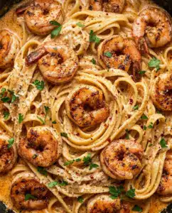 Cajun Shrimp Alfredo With Creamy Spicy Pasta Cajun Shrimp Alfredo With Creamy Spicy Pasta