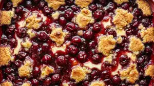 Cherry Cheesecake Dump Cake with Sweet Vanilla Crust Cherry Cheesecake Dump Cake with Sweet Vanilla Crust