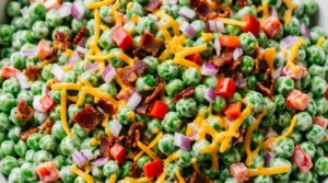 Creamy Pea Salad Recipe with Cheese and Fresh Herbs Creamy Pea Salad Recipe with Cheese and Fresh Herbs