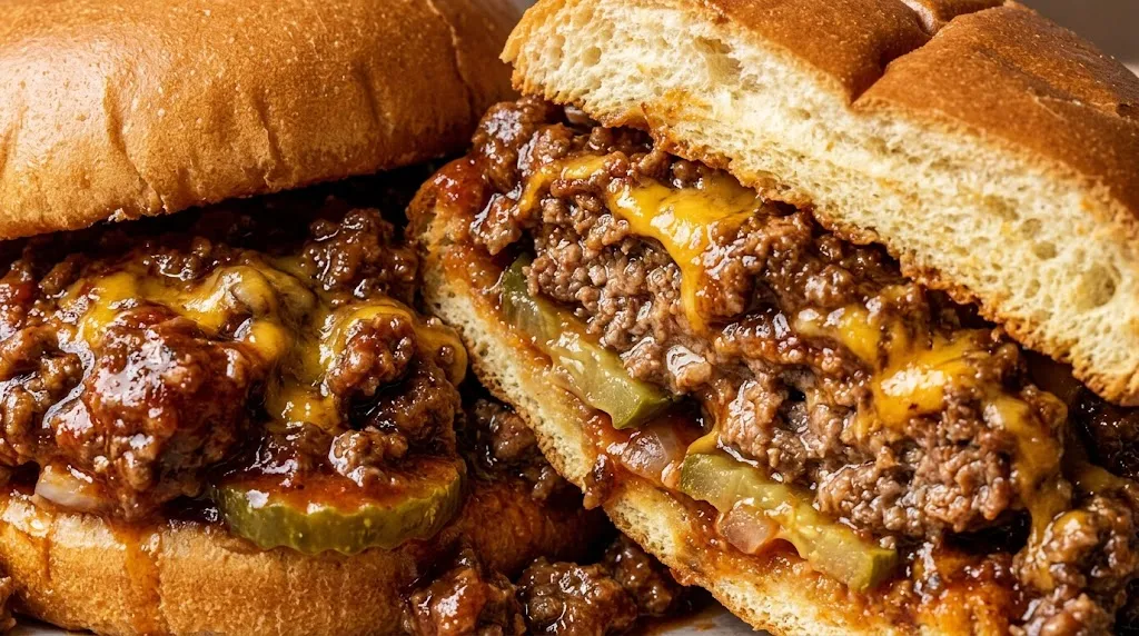 Easy Sloppy Joes Recipe for Quick Family Meals Easy sloppy joes recipe sandwiches filled with cheesy saucy beef on soft buns.