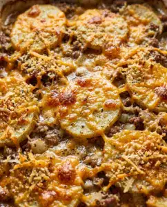 Hamburger Potato Casserole With Cheesy Beef Layers Hamburger Potato Casserole With Cheesy Beef Layers