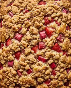 Rhubarb Coffee Cake with Buttery Crumb Topping Rhubarb Coffee Cake with Buttery Crumb Topping