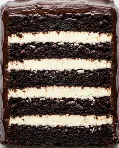Indulgent Tuxedo Cake with White Chocolate Filling Indulgent Tuxedo Cake with White Chocolate Filling