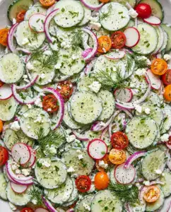 Creamy Cucumber Salad With Fresh Dill (Easy)