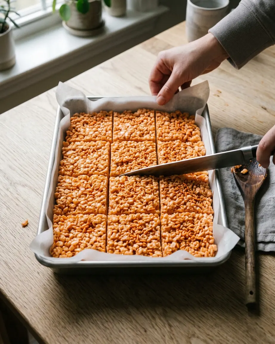 Halloween Rice Krispie Treats With Spooky Fun Shapes Halloween Rice Krispie Treats